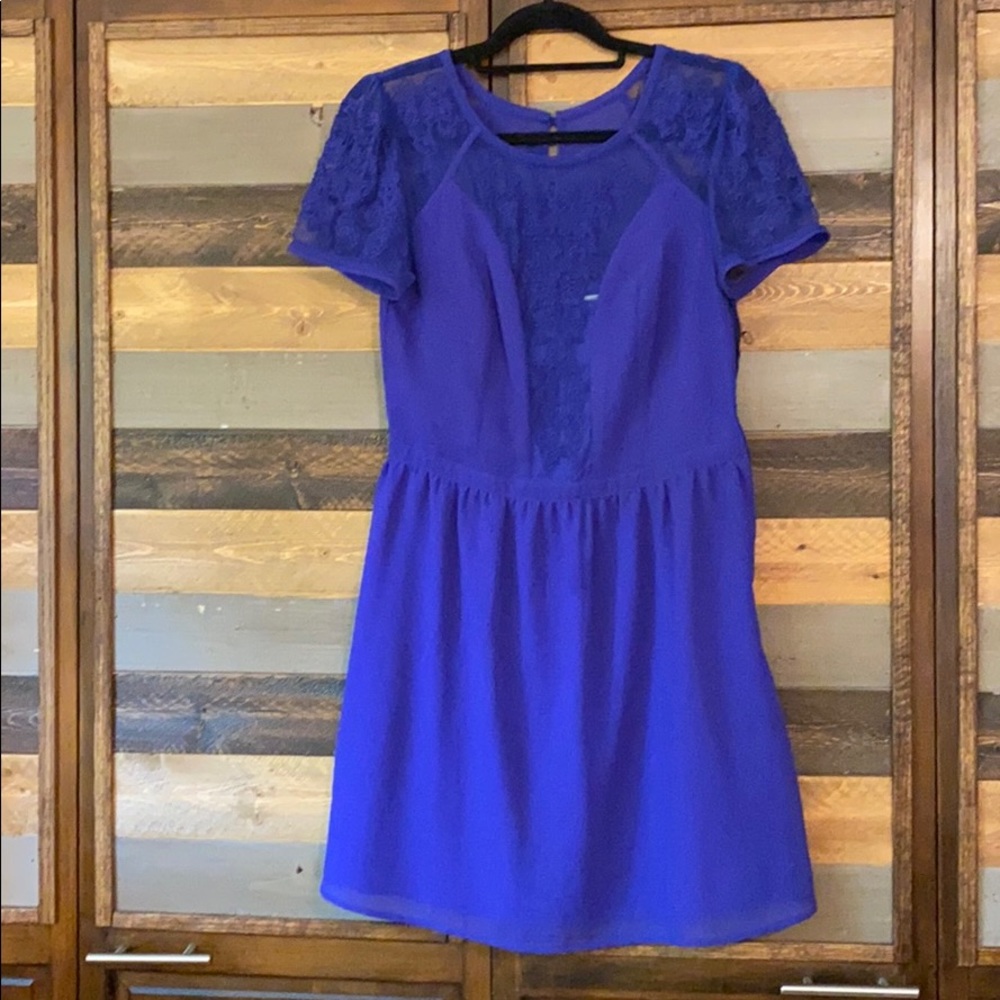 Urban Outfitters Blue Sheer Dress